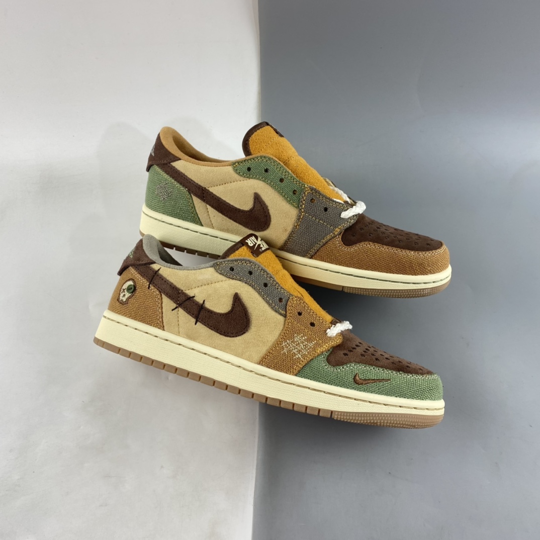 P260 Air Jordan 1 Low ”Voodoo” AJ1 乔1巫毒娃娃复古文化休闲运动板鞋 DZ7292-200