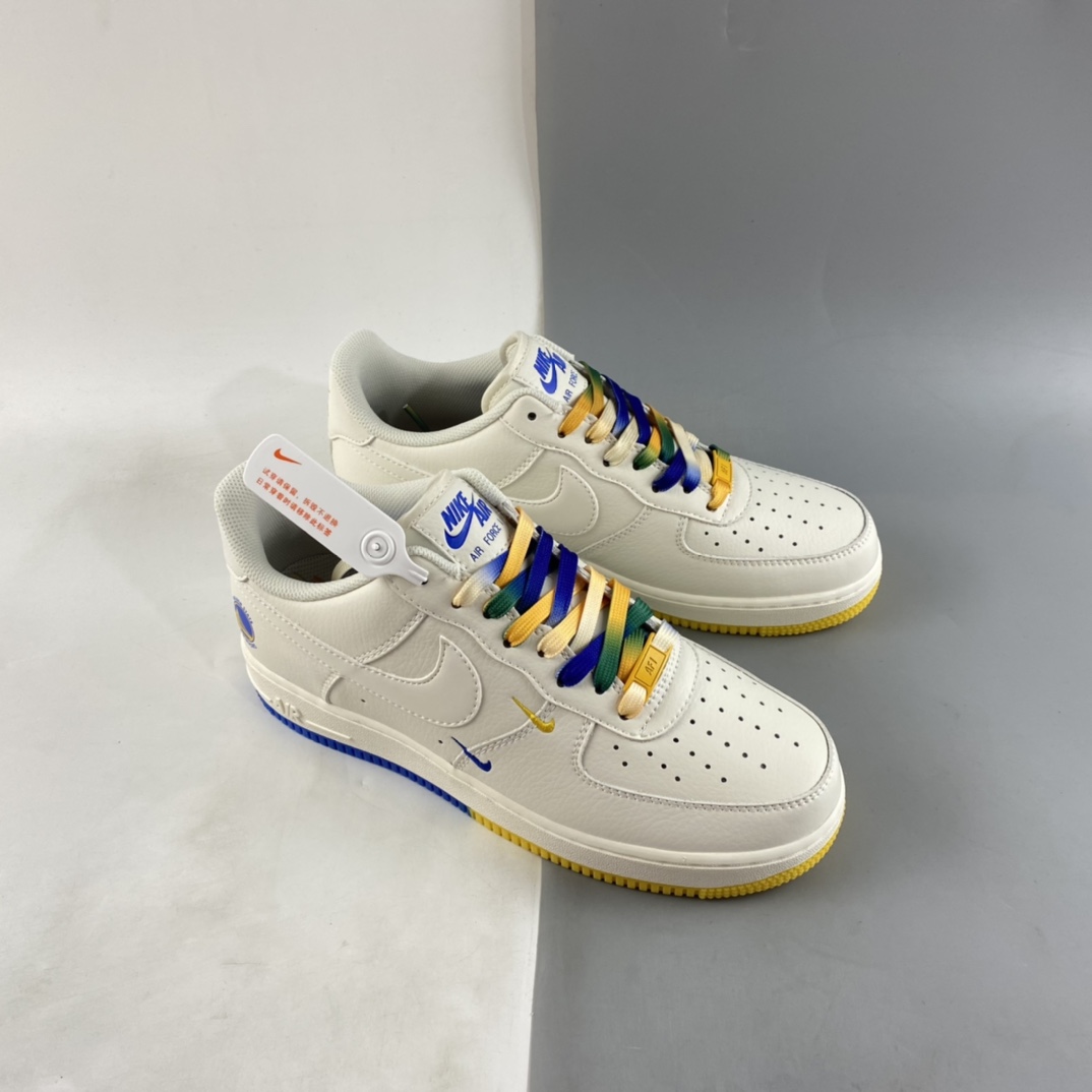 P260 Nike Air Force 1'07 Low 米兰黄”金州勇士城市限定空军低帮休闲板鞋 GS6638-150