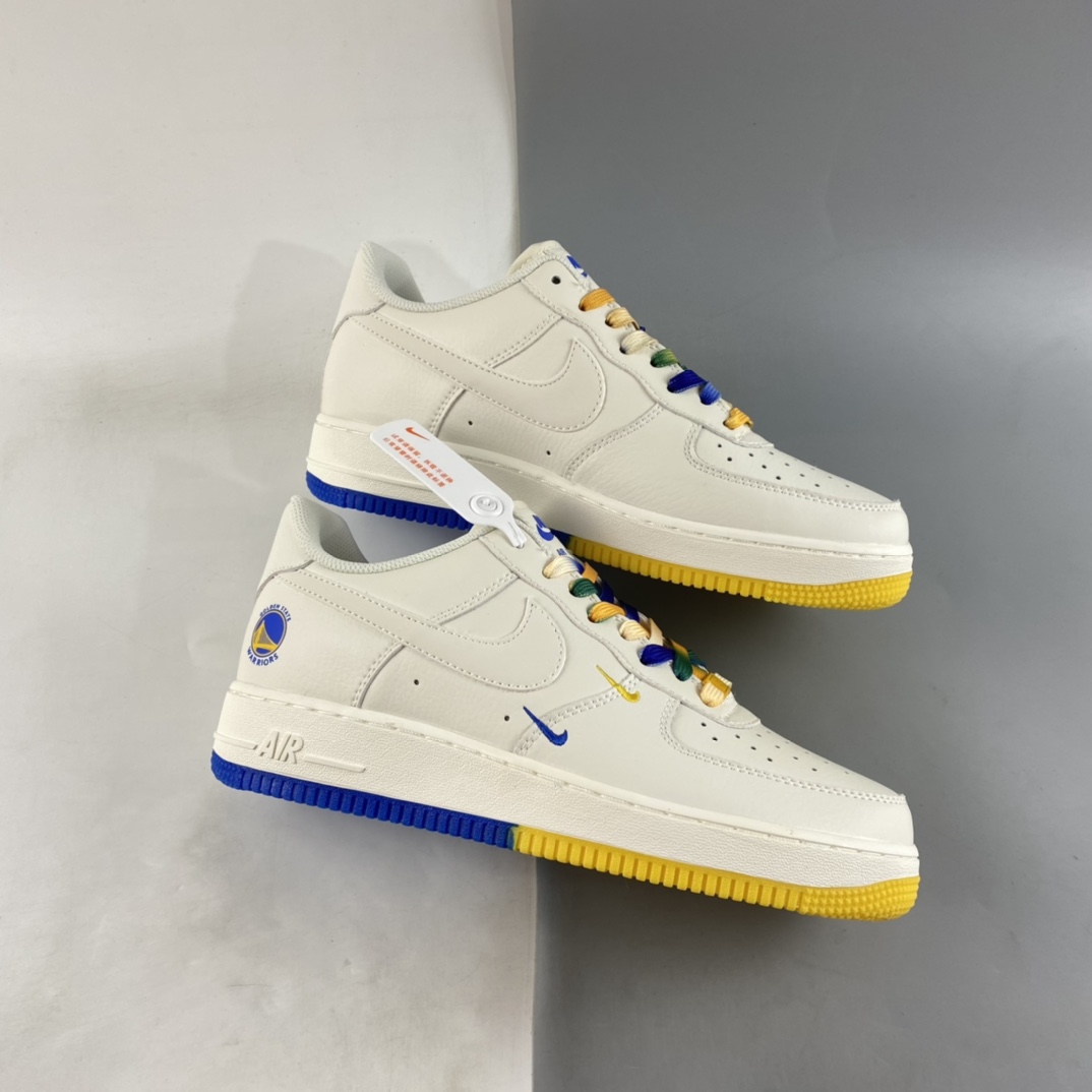 P260 Nike Air Force 1'07 Low 米兰黄”金州勇士城市限定空军低帮休闲板鞋 GS6638-150