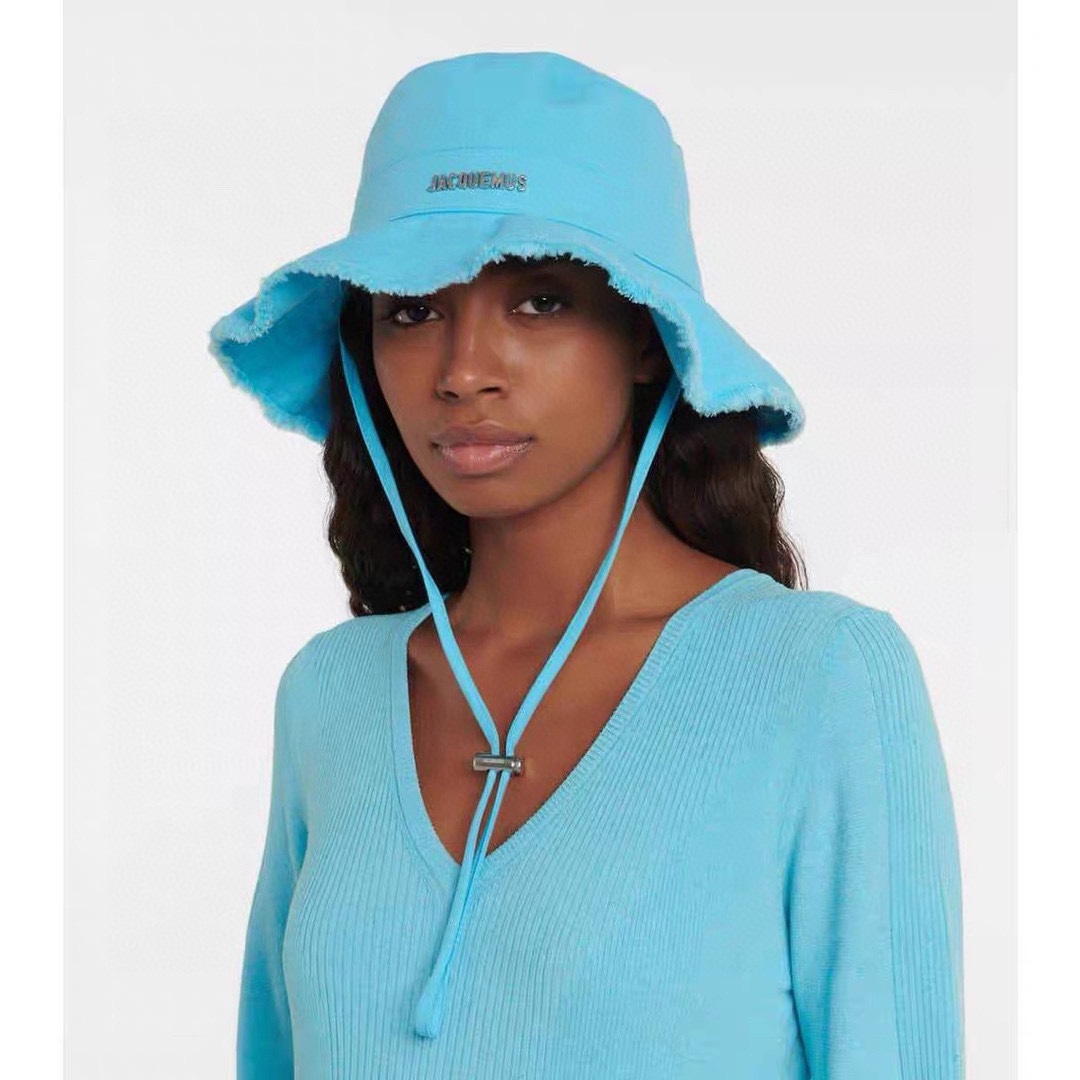 Jacquemus Hats Bucket Hat Apricot Color Pink Summer Collection