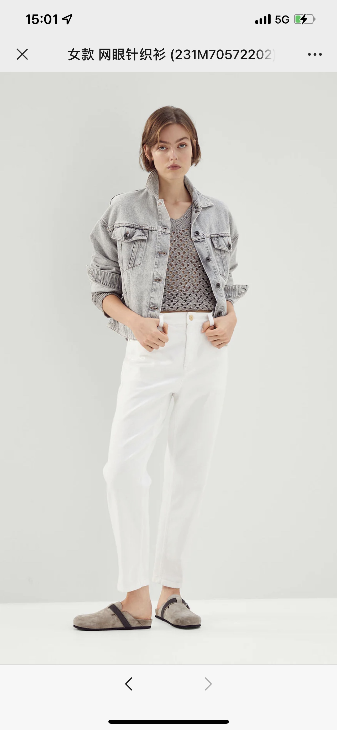 Brunello Cucinelli Shimmering Mesh Knit Top in Cotton, Linen, and Silk 6 i1676088884 3725 3