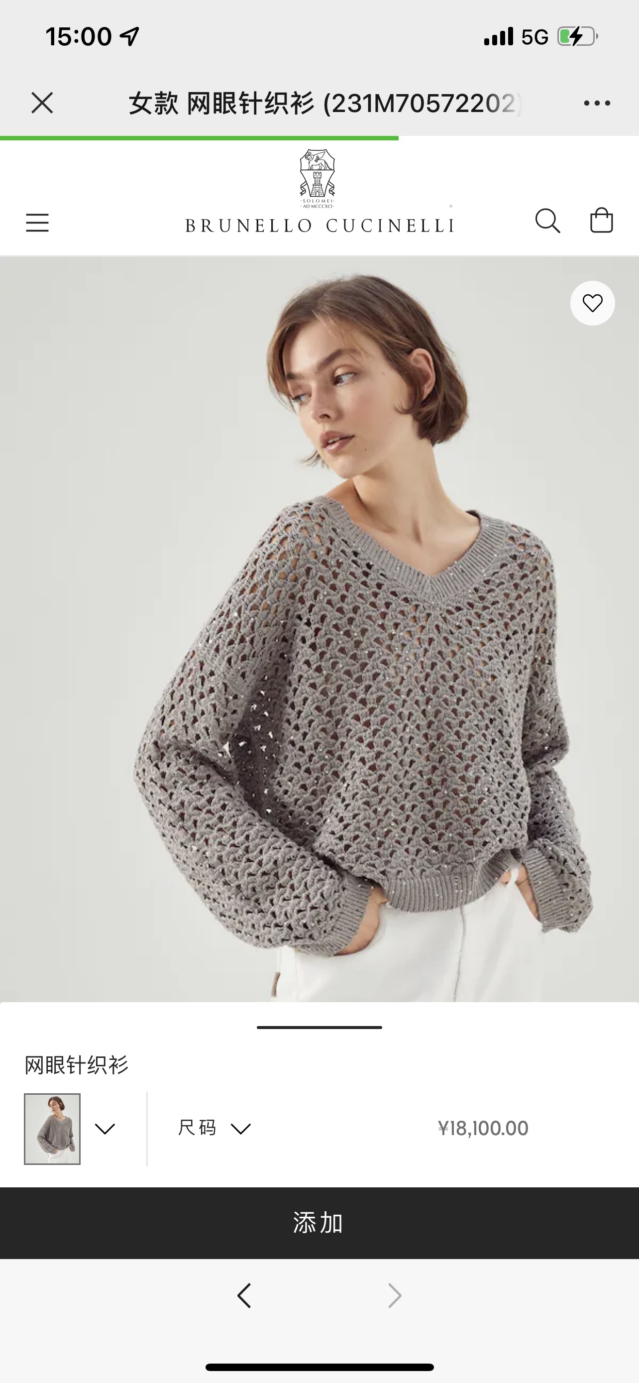 Brunello Cucinelli Shimmering Mesh Knit Top in Cotton, Linen, and Silk 2 i1676088884 3948 0