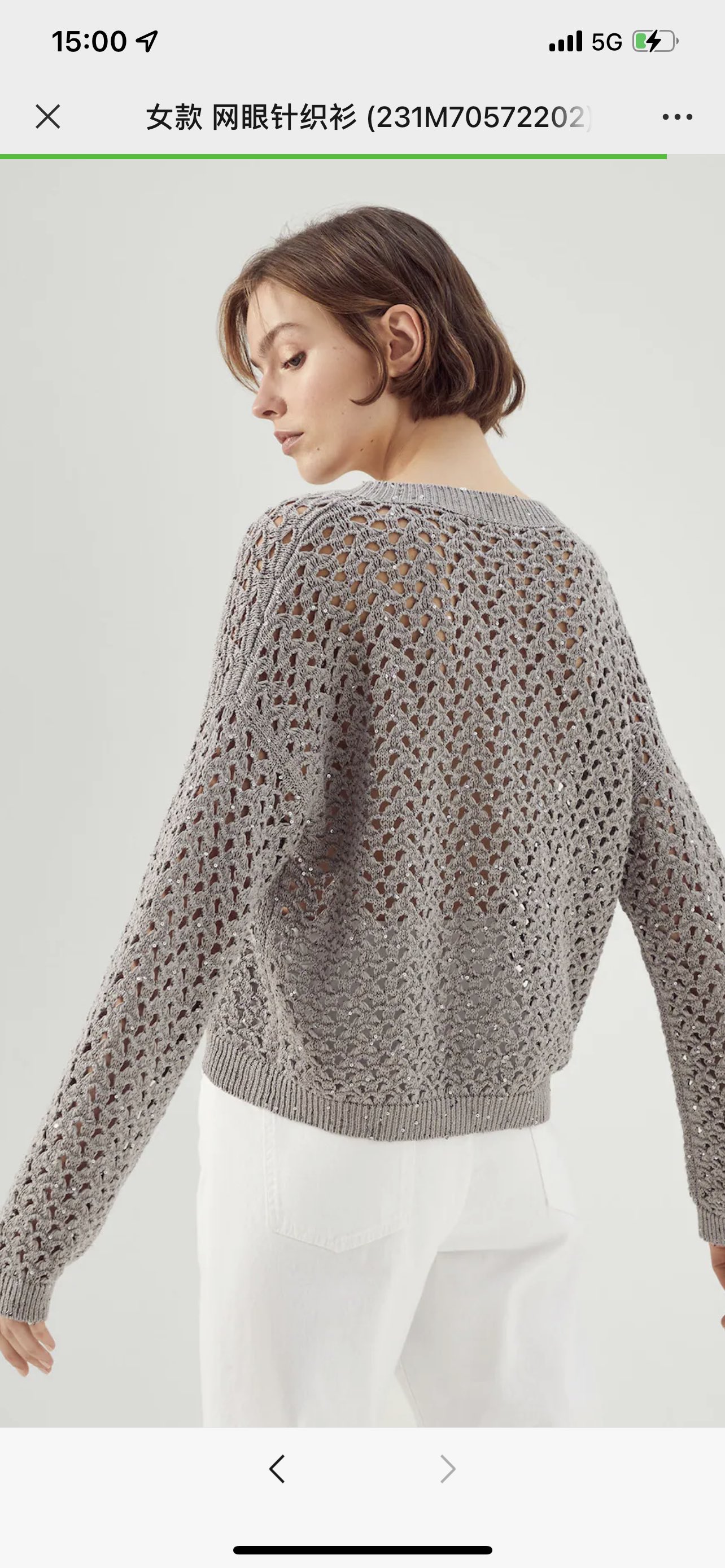 Brunello Cucinelli Shimmering Mesh Knit Top in Cotton, Linen, and Silk 3 i1676088884 411 1