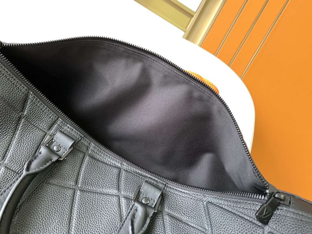 M21382 Black Full-Leather Travel Bag Series - Bag 8