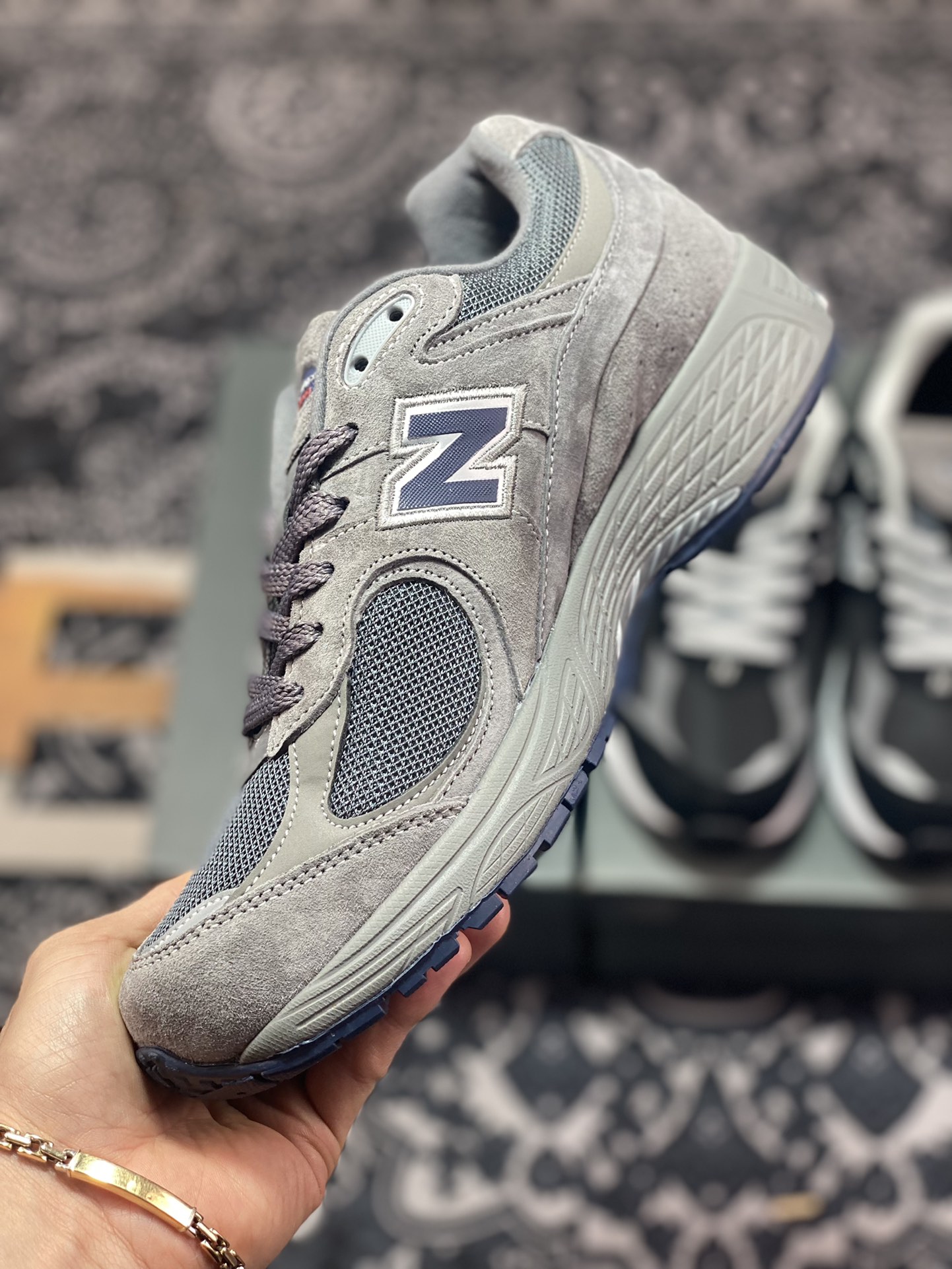 New Balance 2002R Gore-Tex ”Castlerock” series retro dad jogging shoes ”Original dark gray dark blue waterproof” M2002RXC