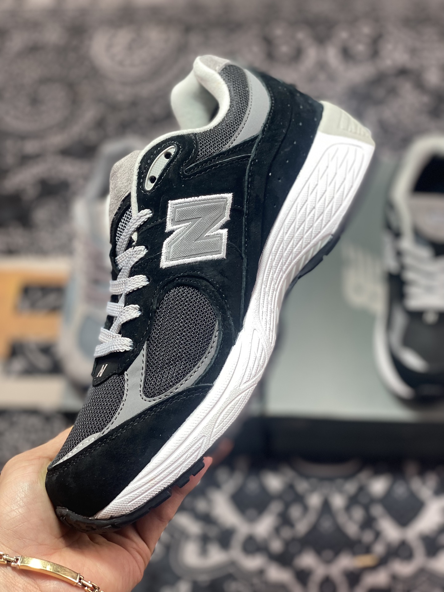 New Balance 2002R Gore-Tex ”Castlerock” series jogging shoes ”Black, gray and white waterproof” M2002RXD