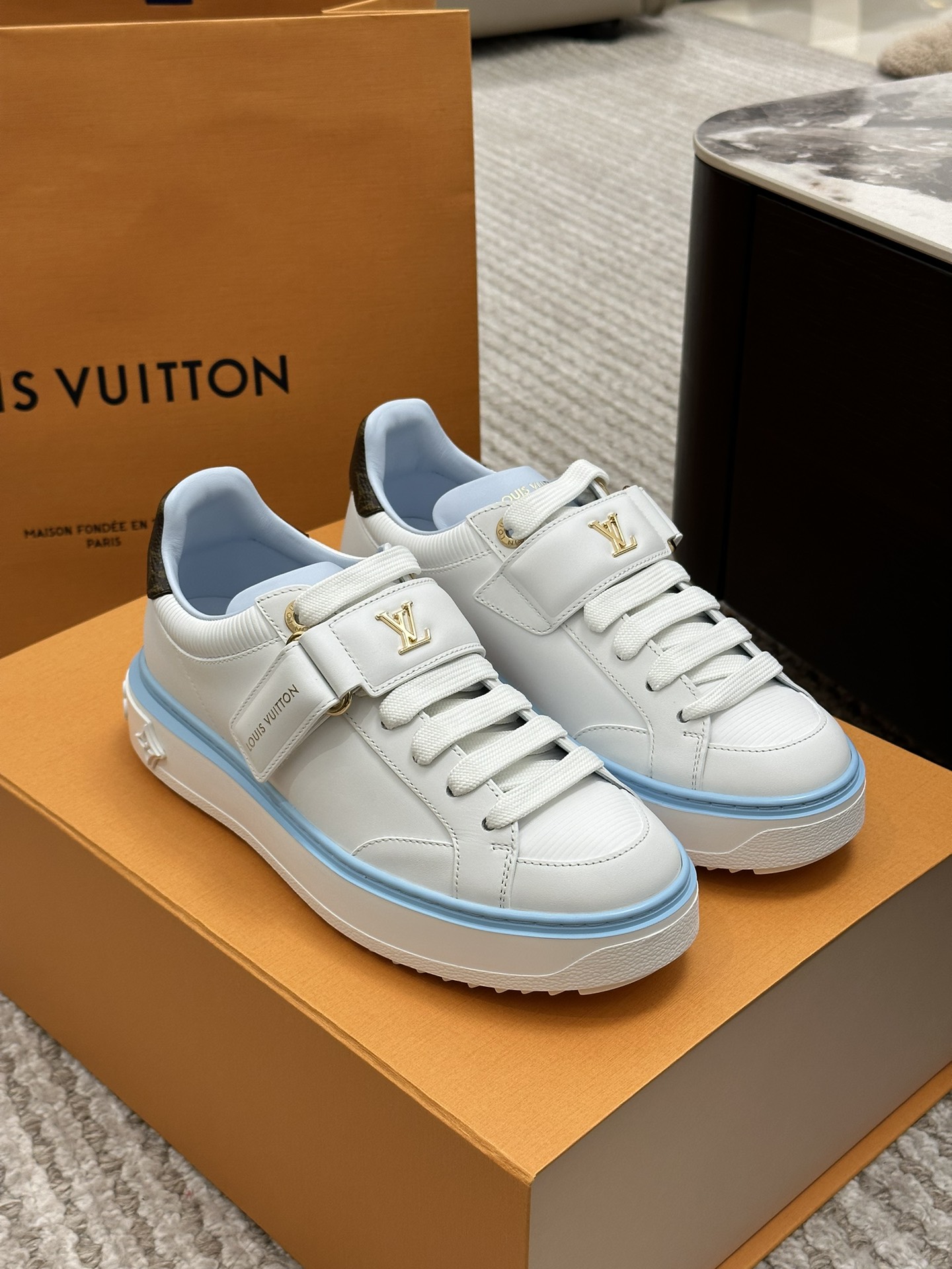 Louis Vuitton Shoes Sneakers Blue Calfskin Cowhide Sheepskin TPU Sweatpants