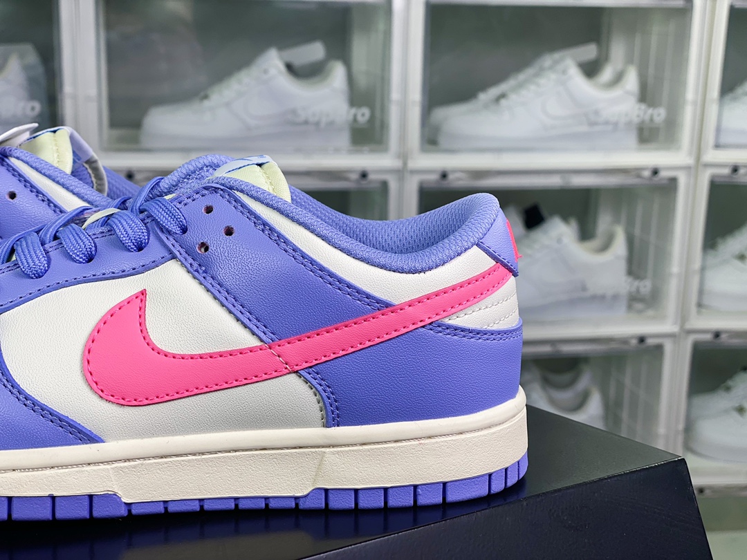 220  SB Dunk Low扣篮系列低帮休闲运动滑板板鞋“白蓝粉”DD1503-500