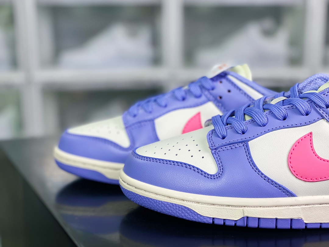 220  SB Dunk Low扣篮系列低帮休闲运动滑板板鞋“白蓝粉”DD1503-500
