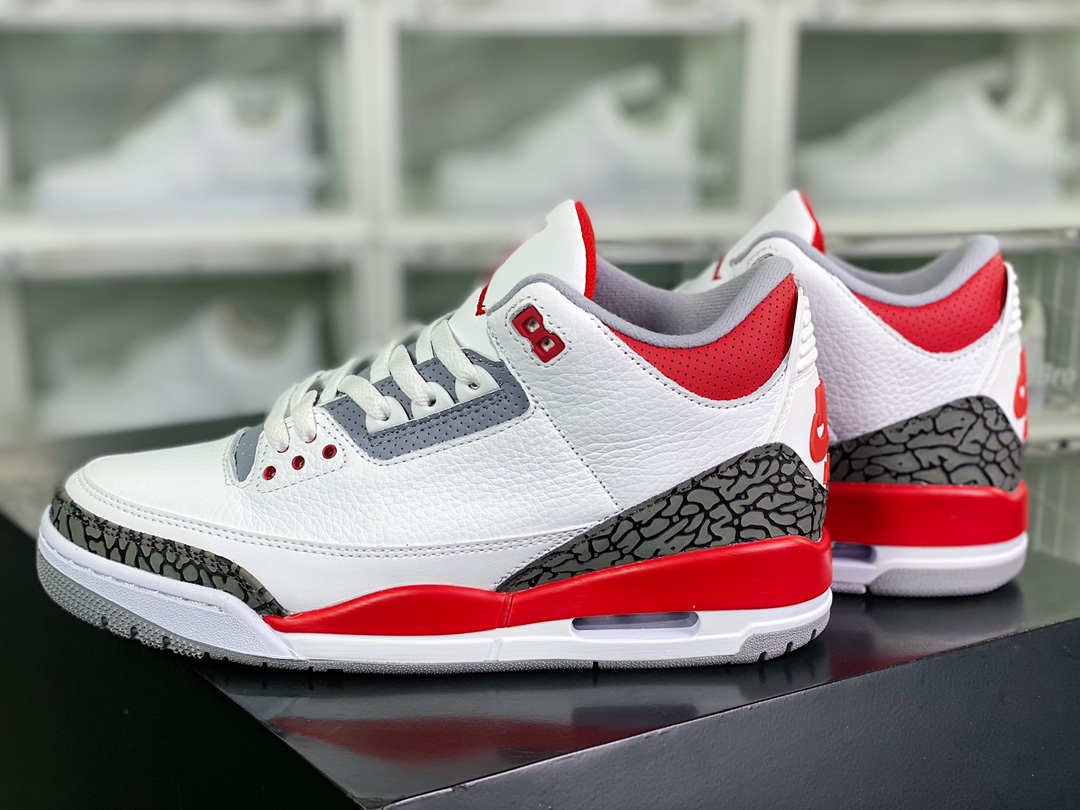 300 Air Jordan 3 Retro OG”Fire Red”迈克尔·乔丹AJ3代中帮DN3707-160