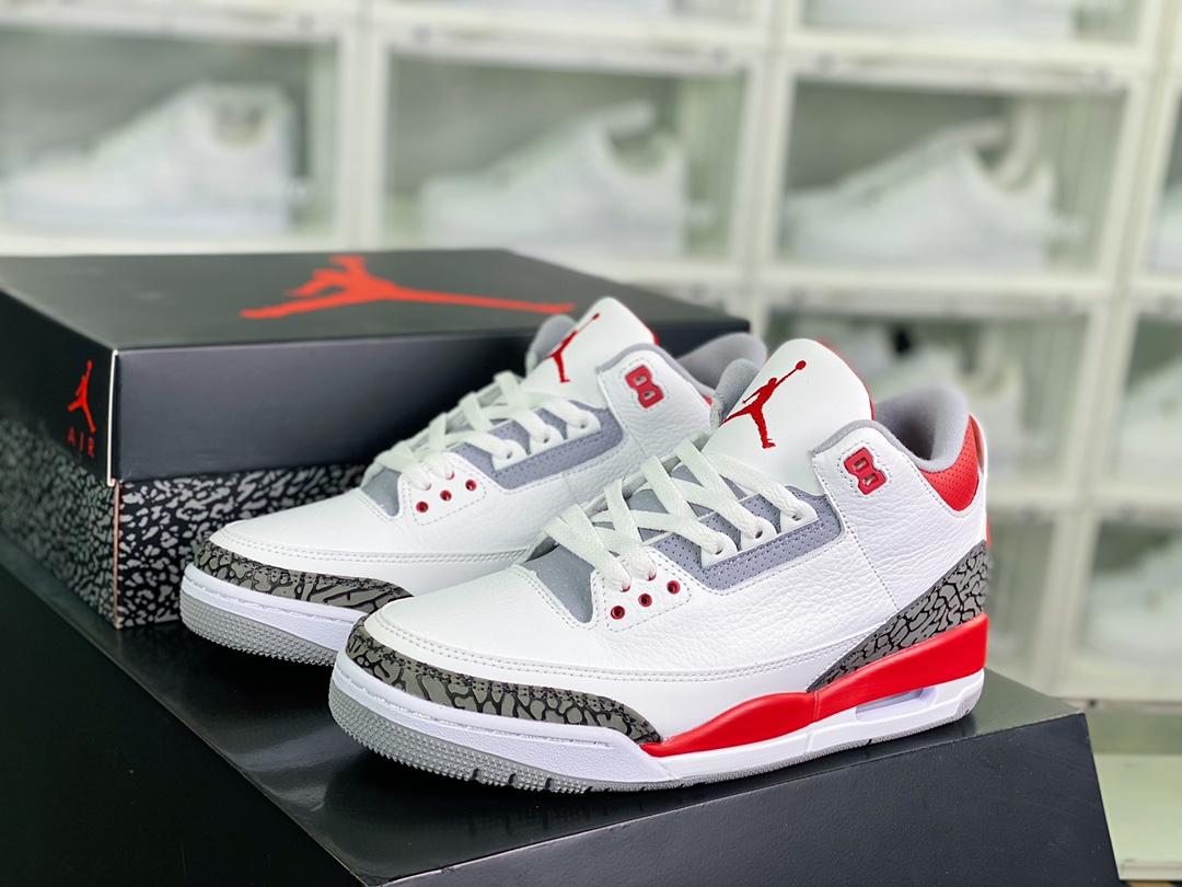 300 Air Jordan 3 Retro OG”Fire Red”迈克尔·乔丹AJ3代中帮DN3707-160