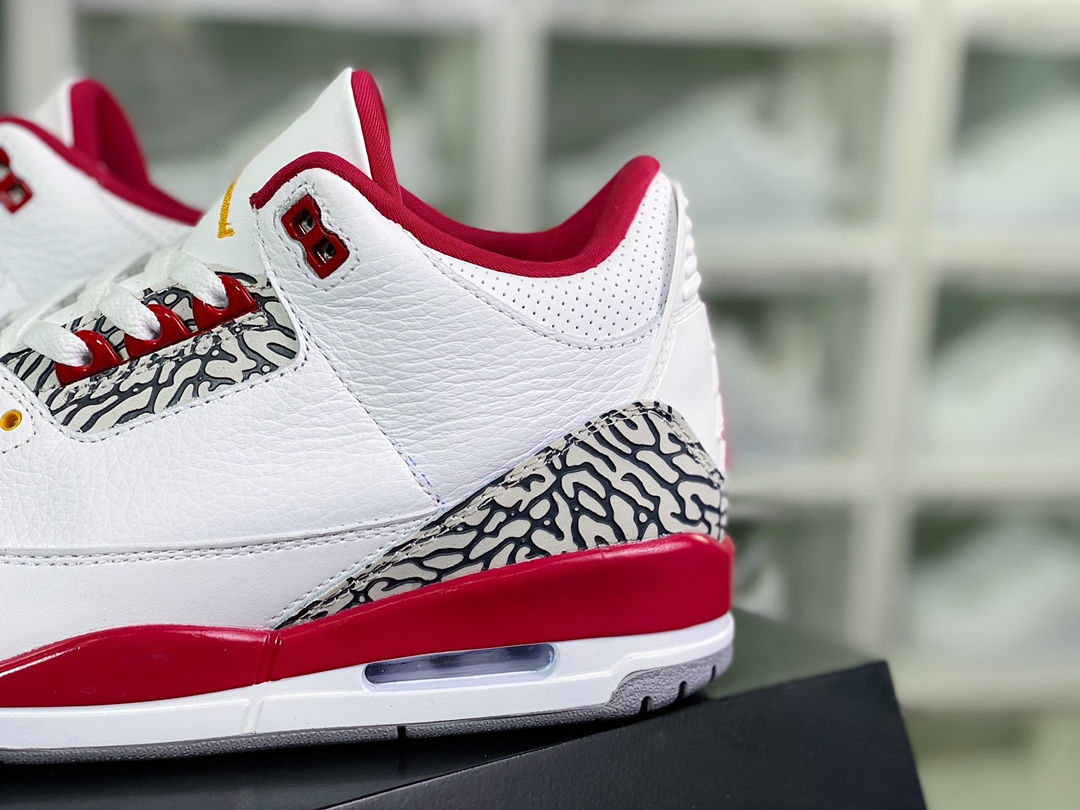 300 Air Jordan 3 Retro”Cardinal Red”迈克尔·乔丹AJ3代中帮CT8532-126