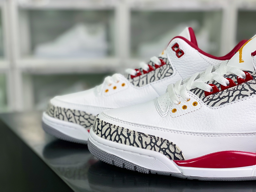 300 Air Jordan 3 Retro”Cardinal Red”迈克尔·乔丹AJ3代中帮CT8532-126