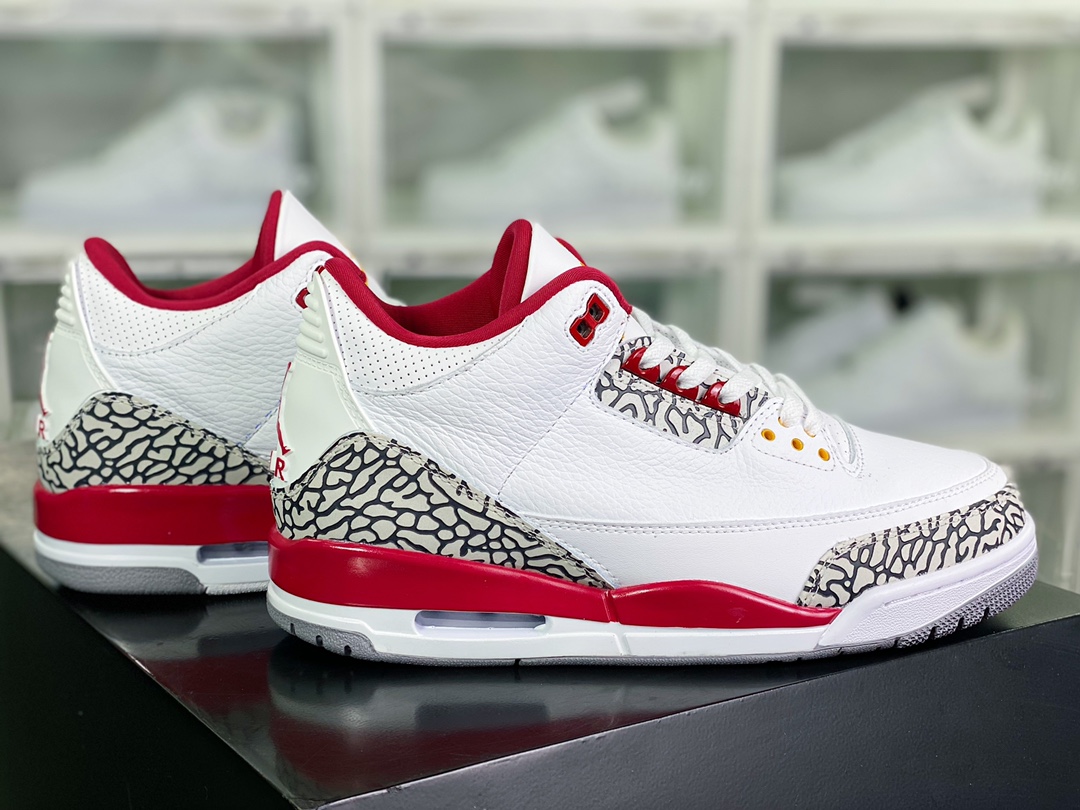 300 Air Jordan 3 Retro”Cardinal Red”迈克尔·乔丹AJ3代中帮CT8532-126
