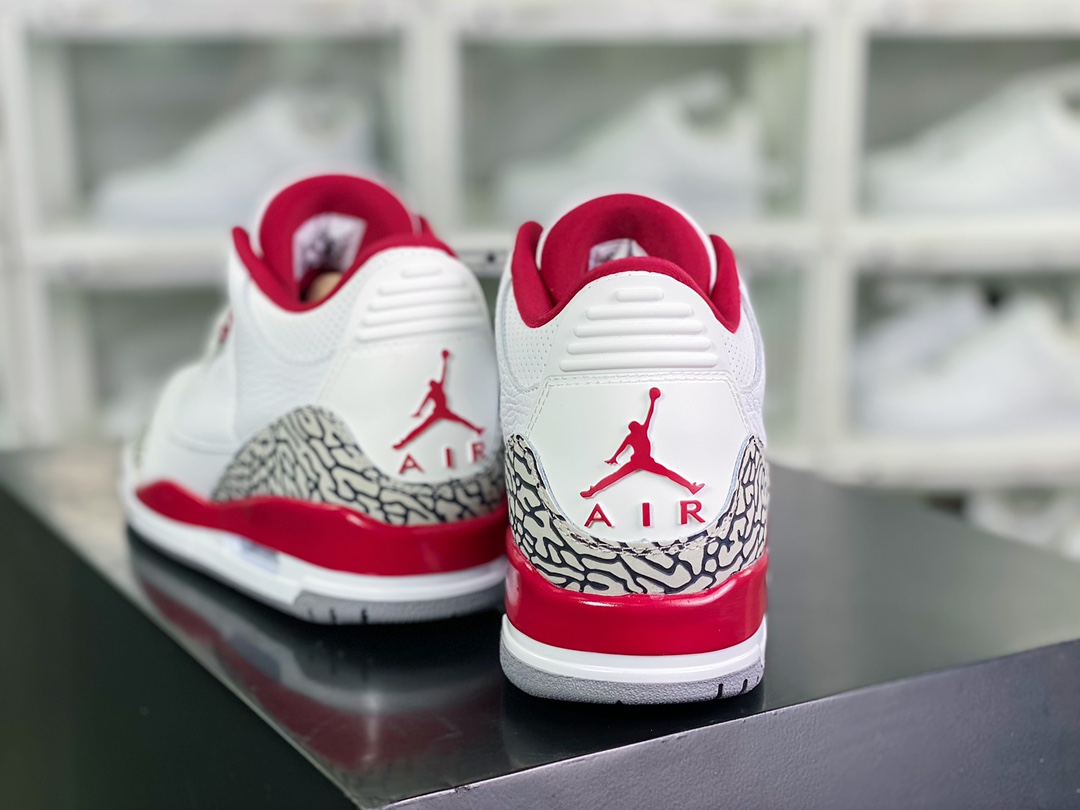 300 Air Jordan 3 Retro”Cardinal Red”迈克尔·乔丹AJ3代中帮CT8532-126