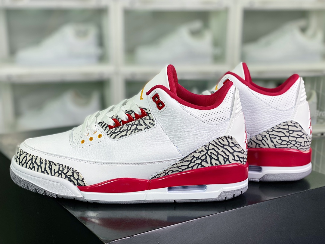 300 Air Jordan 3 Retro”Cardinal Red”迈克尔·乔丹AJ3代中帮CT8532-126
