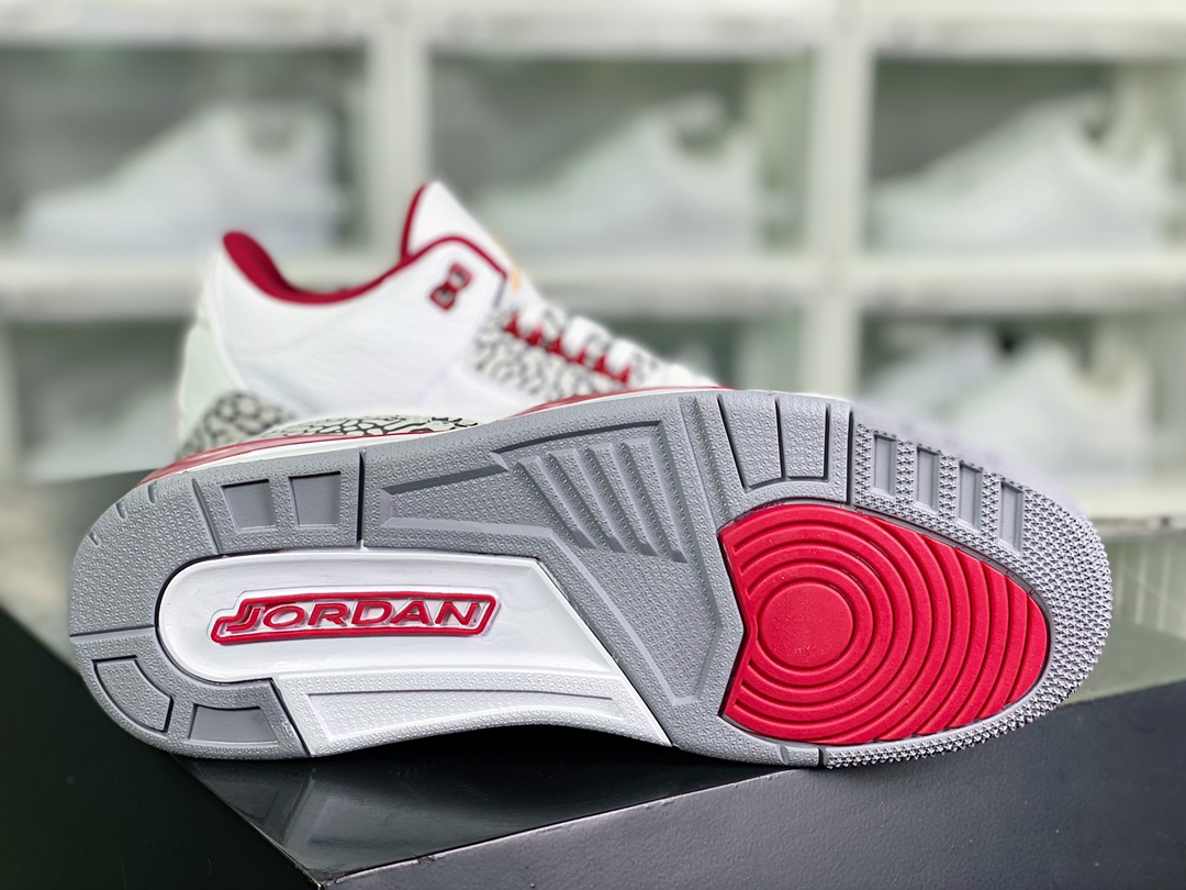 300 Air Jordan 3 Retro”Cardinal Red”迈克尔·乔丹AJ3代中帮CT8532-126