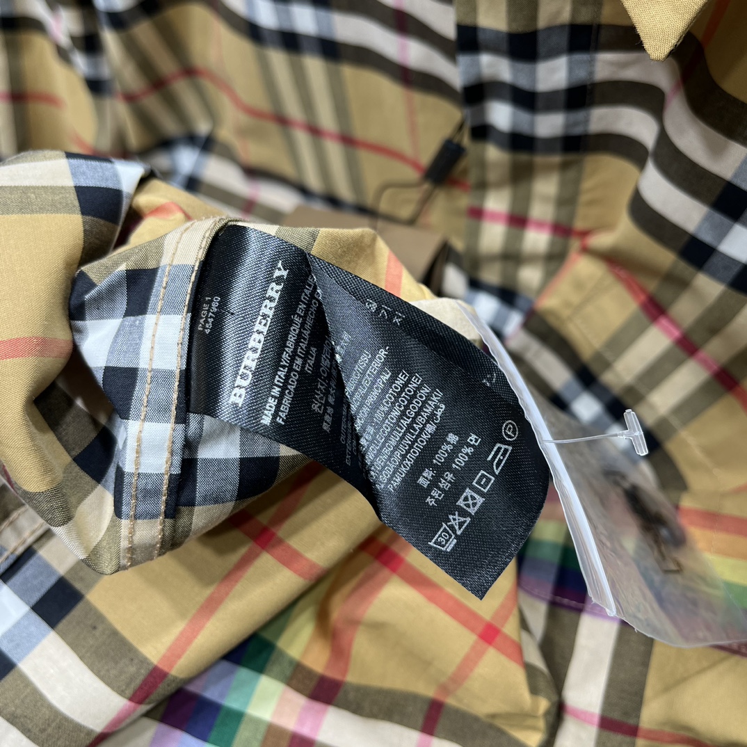 BBR彩虹🌈格纹府绸长袖衬衫 码数S-XXL 8