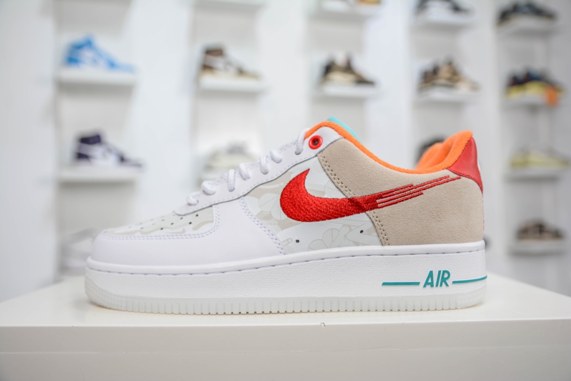 AirForce107Low电绣红钩