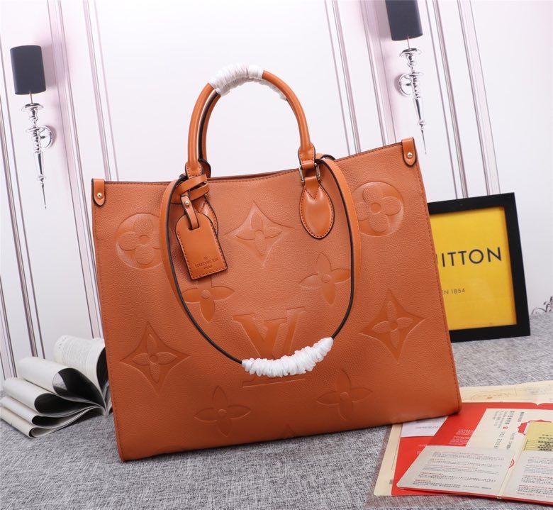 Louis Vuitton LV Onthego Bags Handbags Empreinte​ Cowhide Casual