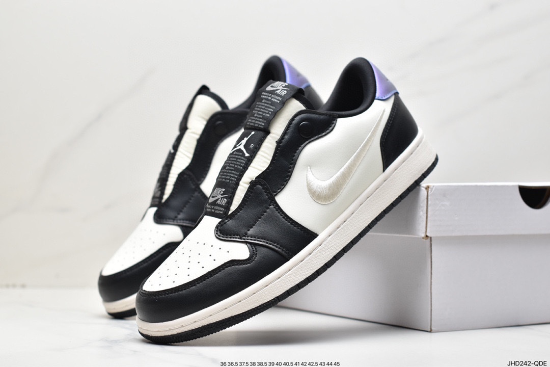 190 Nike Air Jordan 1 Retro Low Slip”Black Toe”迈克尔·乔丹aj1低帮AV3918-198