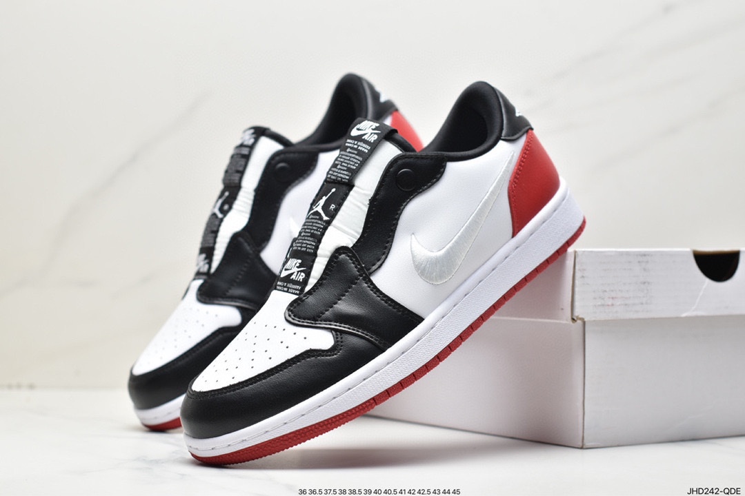 190 Nike Air Jordan 1 Retro Low Slip”Black Toe”迈克尔·乔丹aj1低帮AV3918-198