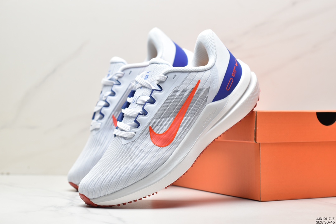 130 耐克Nike Air Winflo 9 温弗洛9代低帮贾卡面料轻盈透气休闲运动跑步鞋DD8686-005