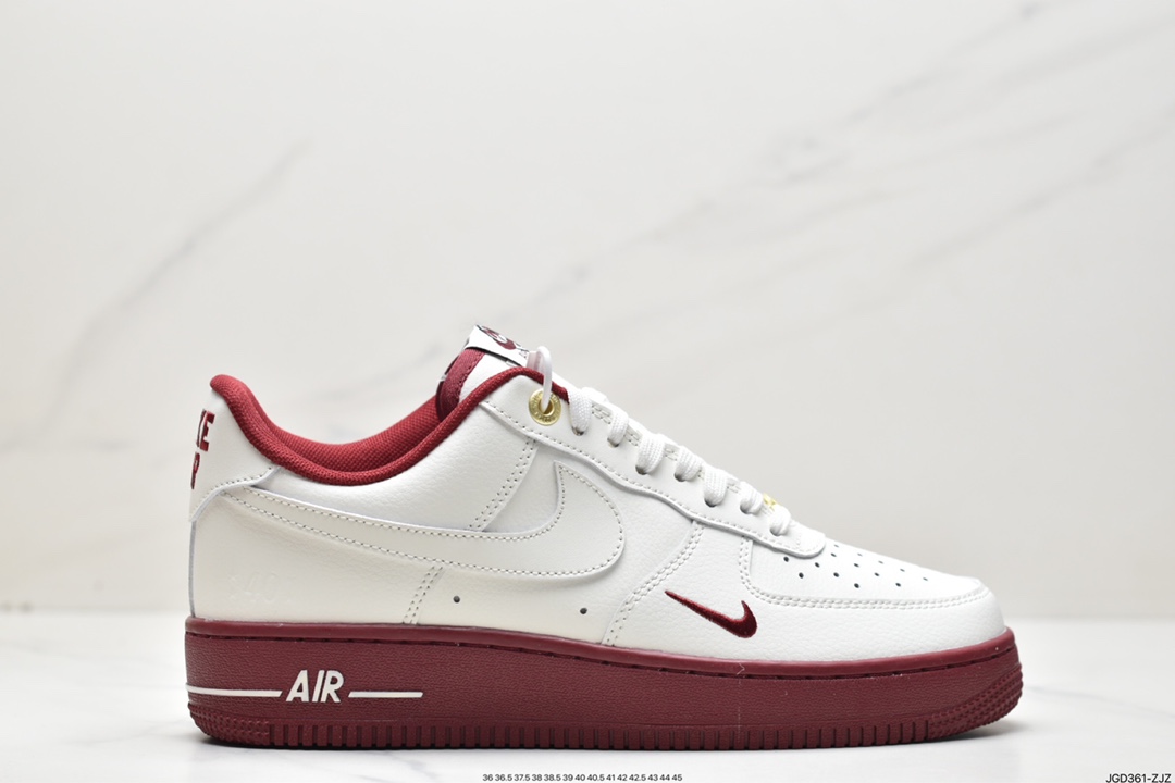 180 Nike Air Force 1 Low 白酒红 40周年 DQ7582-100