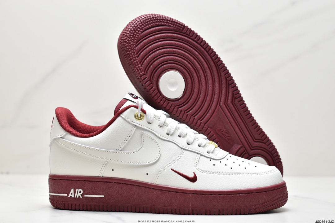 180 Nike Air Force 1 Low 白酒红 40周年 DQ7582-100