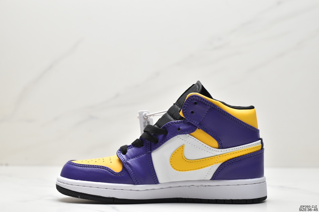 125 耐克Nike Air Jordan 1 Mid”Green Yellow”AJ1乔丹一代中帮DQ8426-517