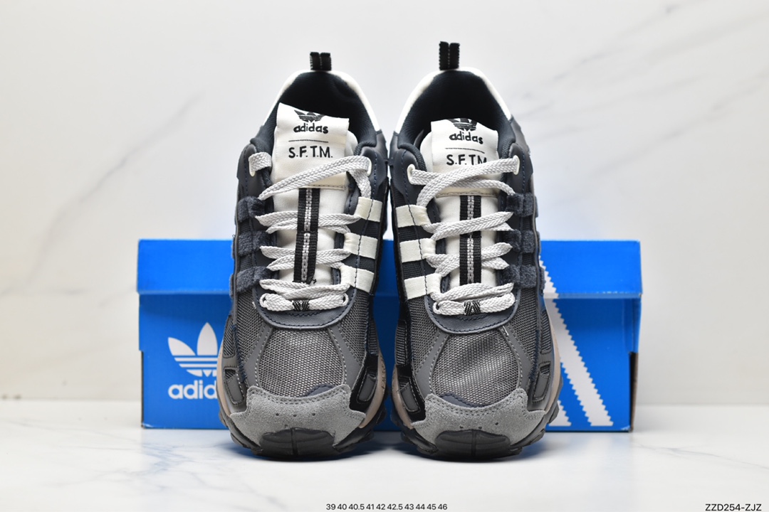 Song For The Mute x Adidas SFTM-001 Shadowturf Sports Jogging Shoes ”Black Silver” HQ3939