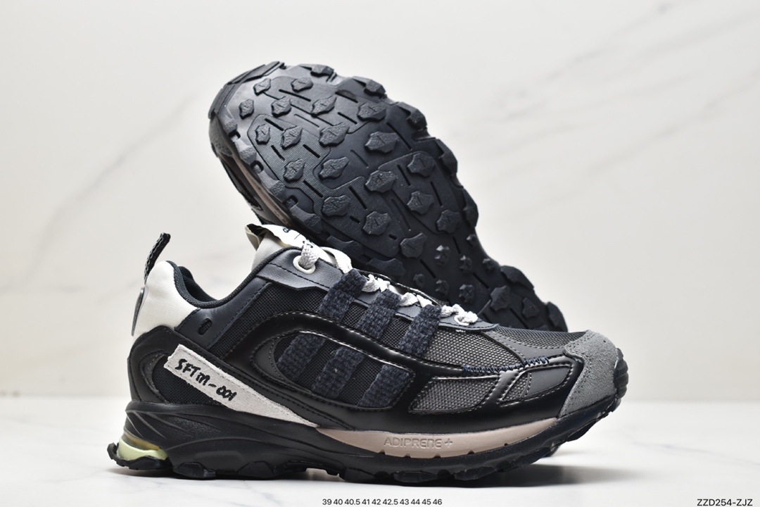 Song For The Mute x Adidas SFTM-001 Shadowturf Sports Jogging Shoes ”Black Silver” HQ3939