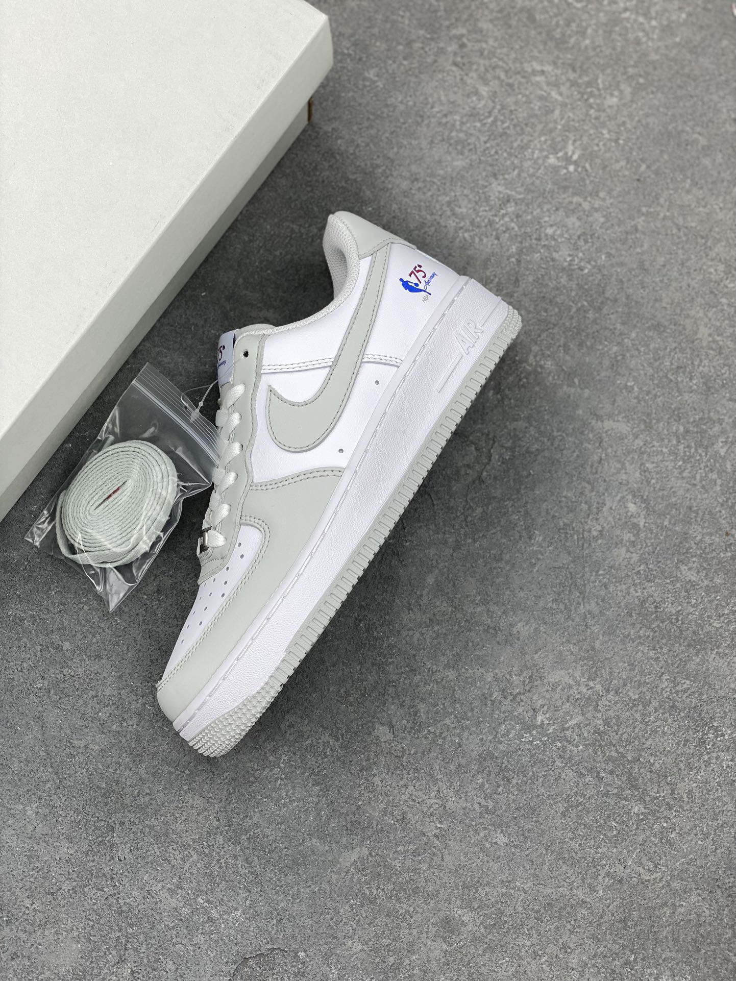 Nike Air Force 1 NBA 75th Anniversary Edition - Gray and White Sneakers 8 i1676144014 4269 6
