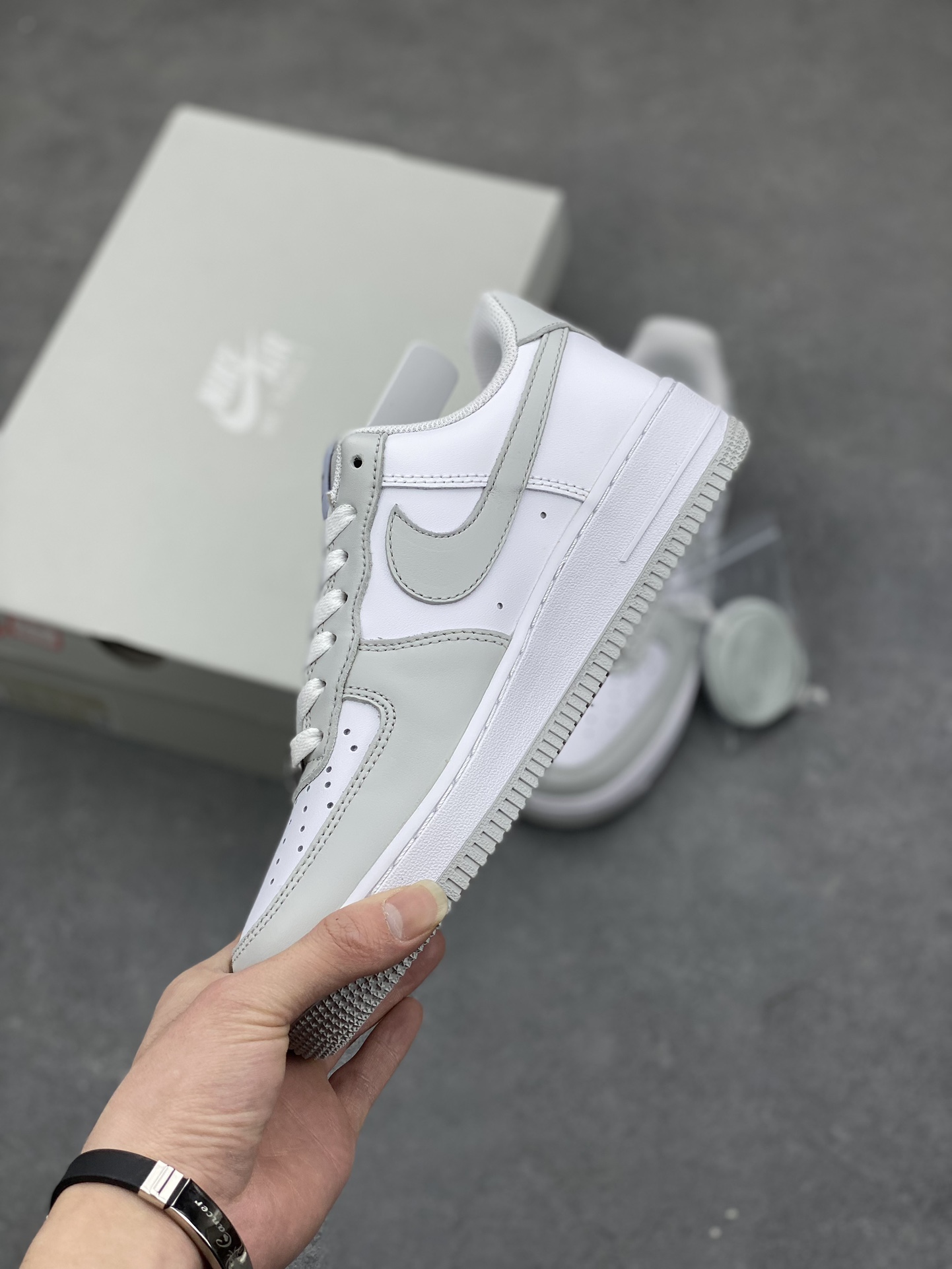 Nike Air Force 1 NBA 75th Anniversary Edition - Gray and White Sneakers 4 i1676144014 592 2