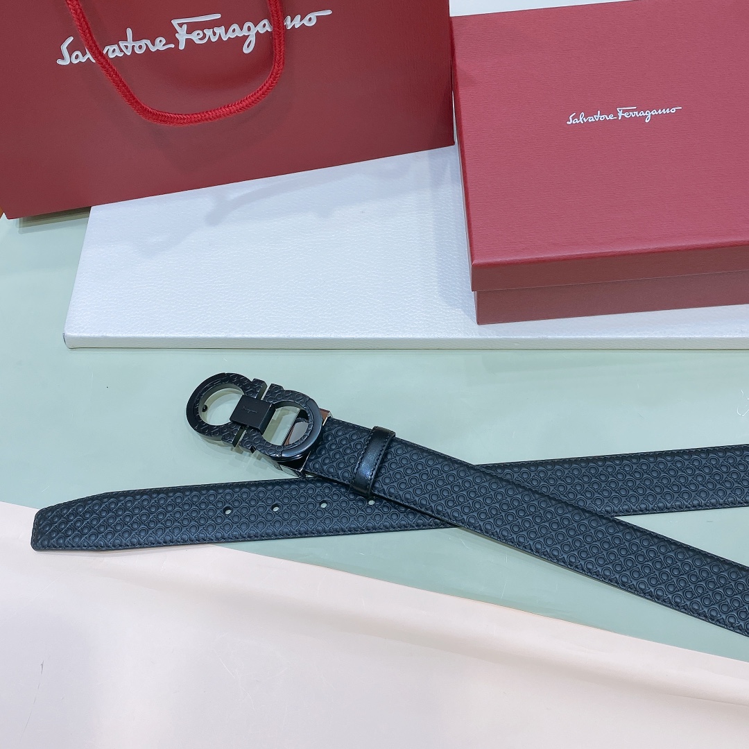 菲拉格慕 Ferragamo 高定典藏奢华工坊高定皮带腰带配饰 #6514382E 6
