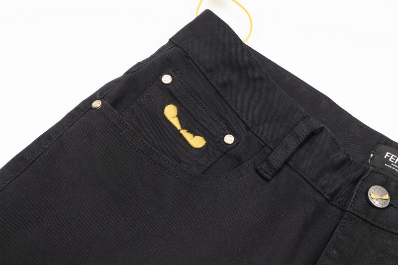 2022 Fendi Archipelago Jeans: Water-washed, comfy, top quality with Japanese embroidery. - 图片 6