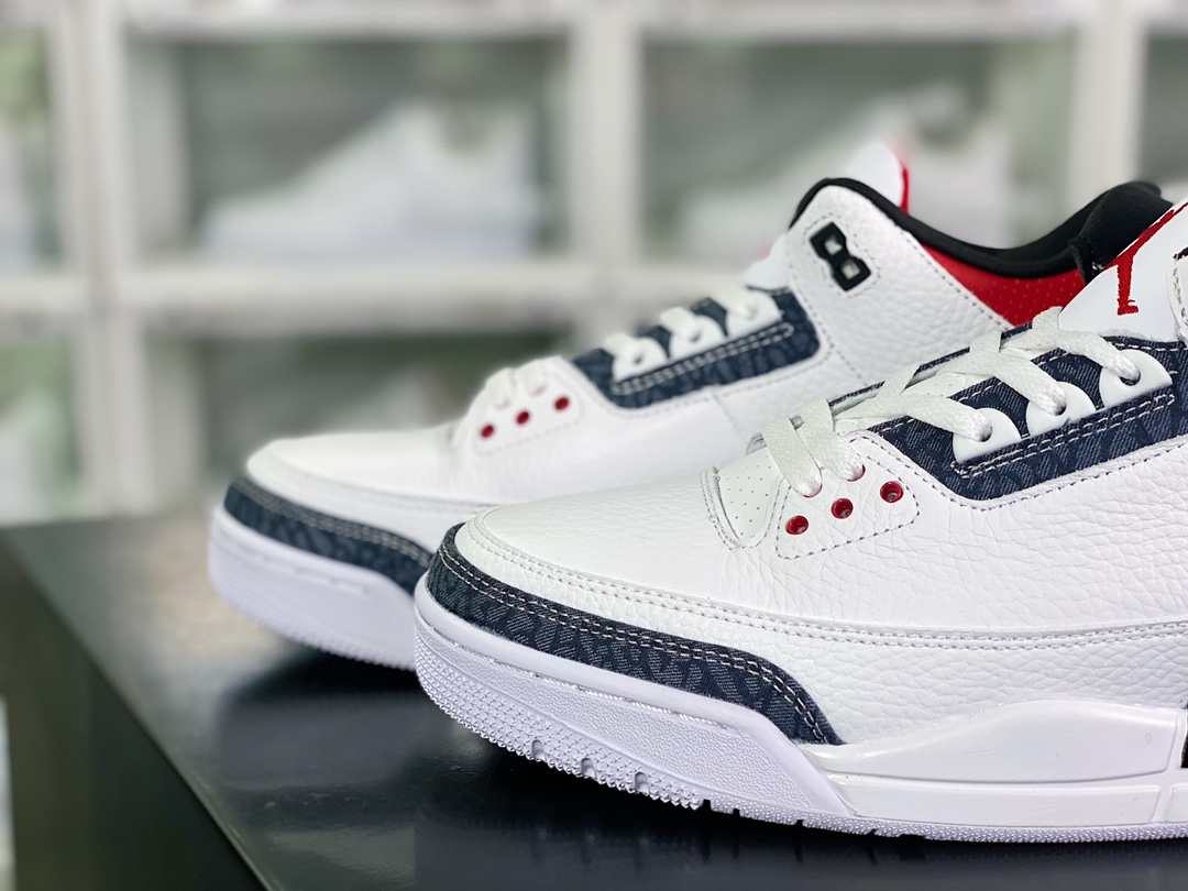 300 Air Jordan 3 SE Denim”Fire Red”迈克尔·乔丹AJ3代中帮CZ6431-100