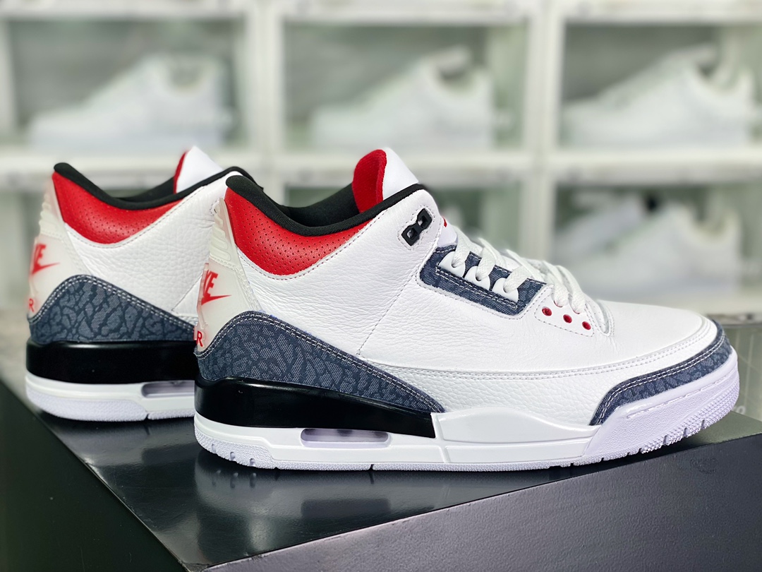 300 Air Jordan 3 SE Denim”Fire Red”迈克尔·乔丹AJ3代中帮CZ6431-100