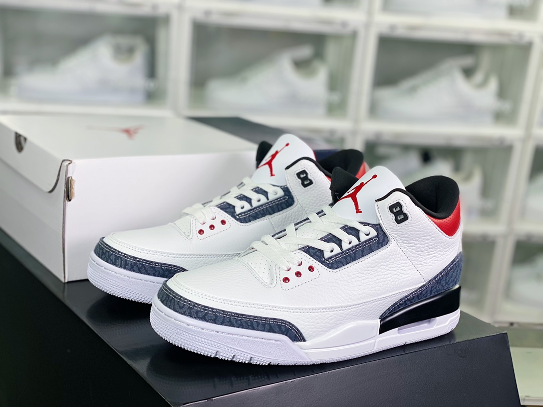 300 Air Jordan 3 SE Denim”Fire Red”迈克尔·乔丹AJ3代中帮CZ6431-100