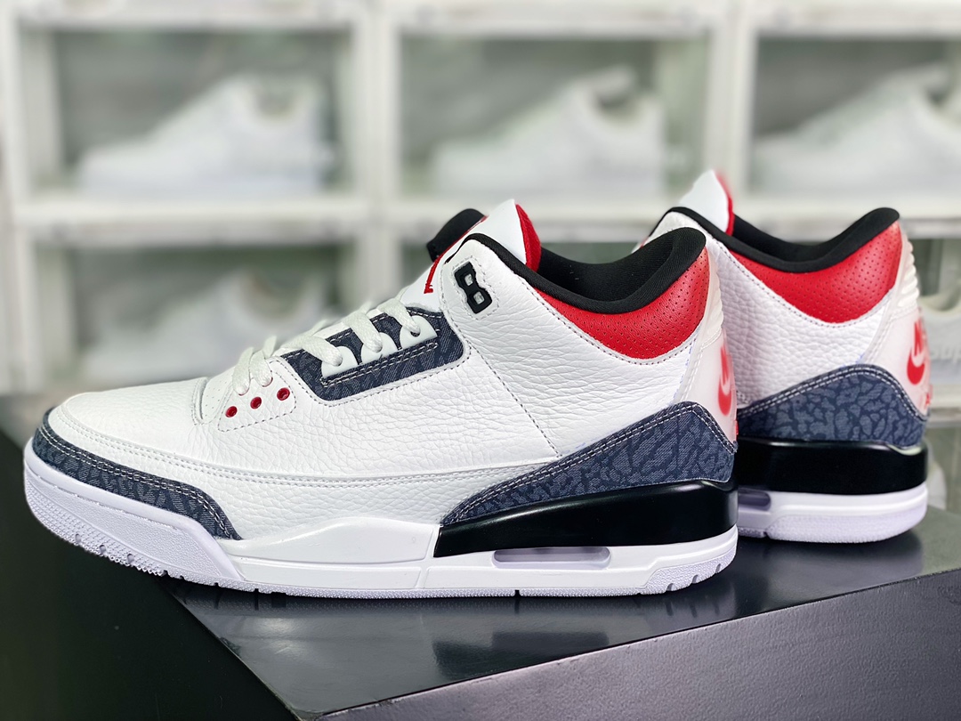 300 Air Jordan 3 SE Denim”Fire Red”迈克尔·乔丹AJ3代中帮CZ6431-100