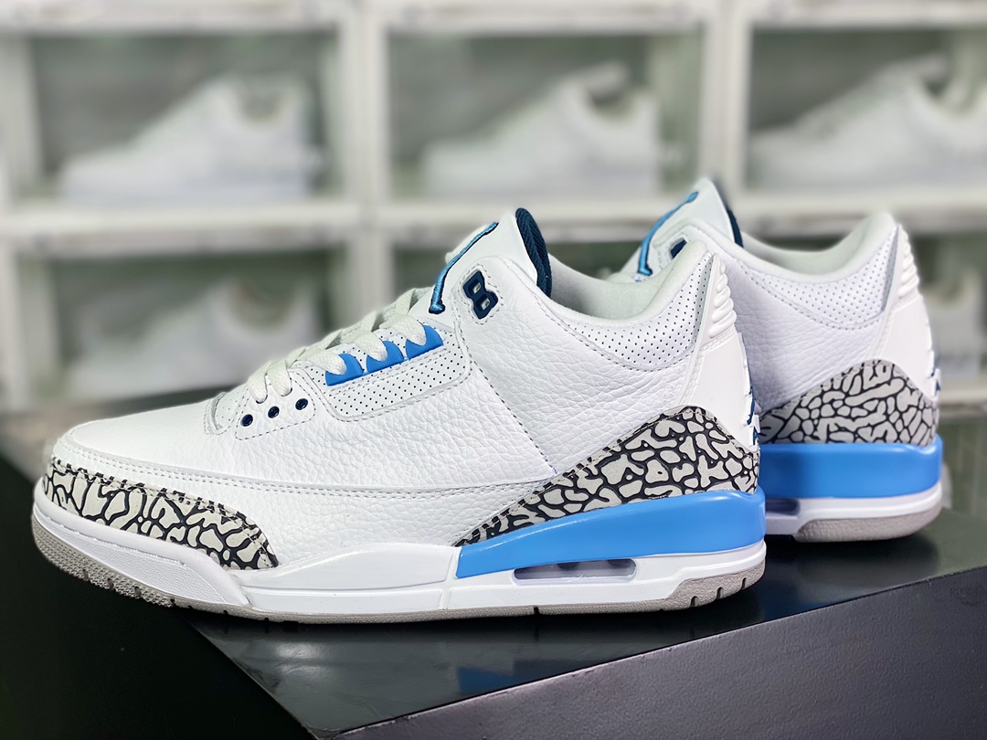 300 Air Jordan 3”UNC”迈克尔·乔丹AJ3代中帮复古休闲运动文化篮球鞋CT8532-104