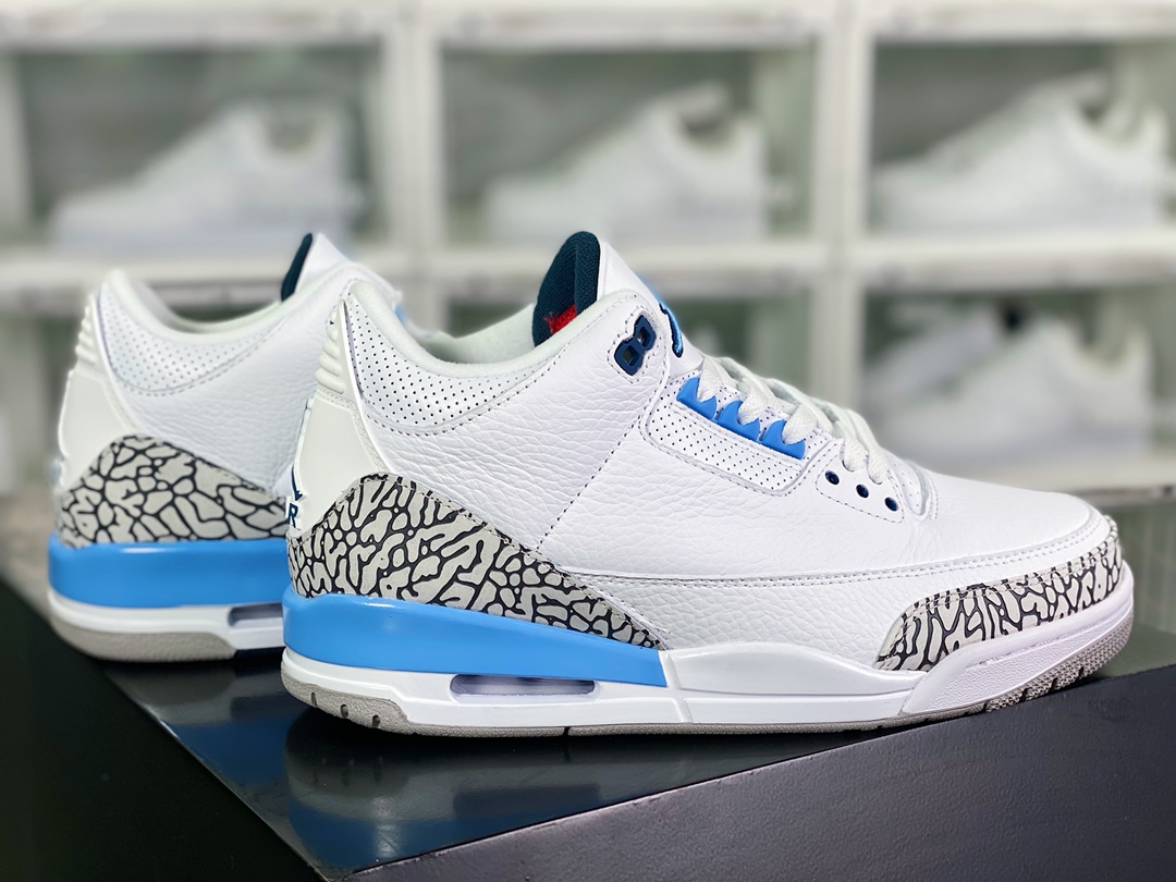 300 Air Jordan 3”UNC”迈克尔·乔丹AJ3代中帮复古休闲运动文化篮球鞋CT8532-104