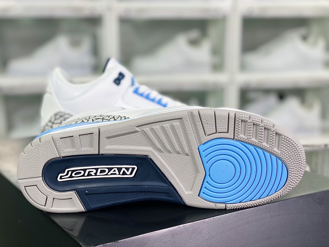 300 Air Jordan 3”UNC”迈克尔·乔丹AJ3代中帮复古休闲运动文化篮球鞋CT8532-104