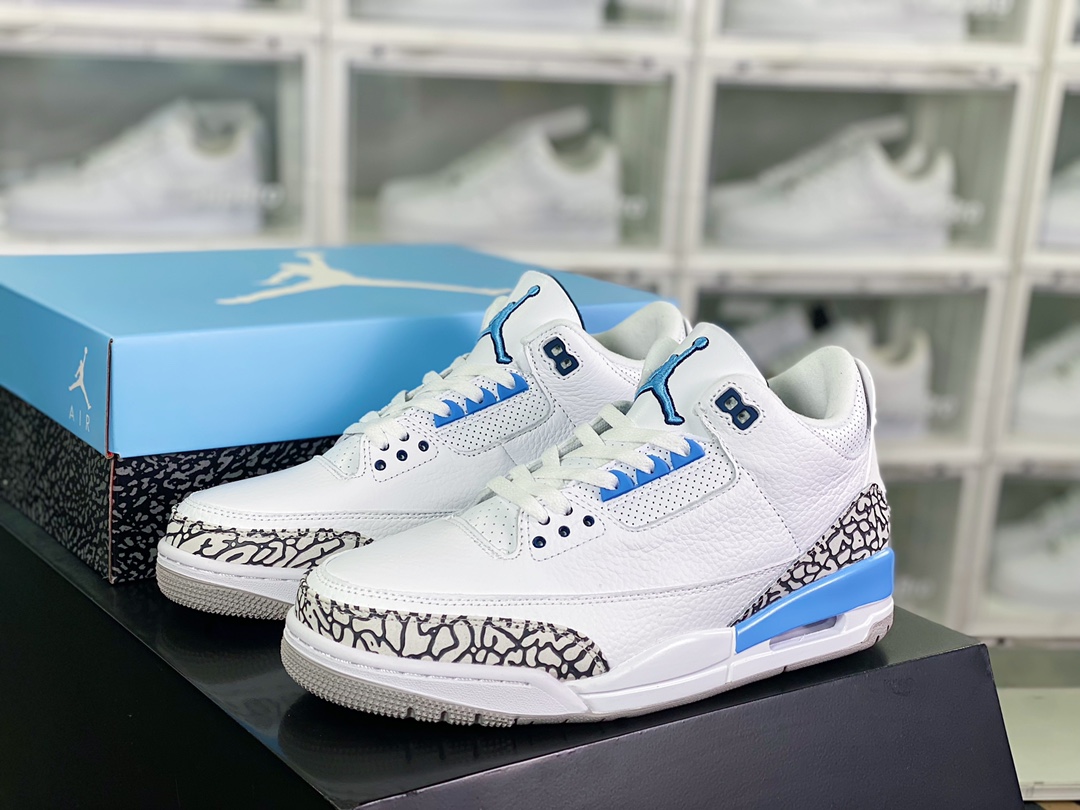 300 Air Jordan 3”UNC”迈克尔·乔丹AJ3代中帮复古休闲运动文化篮球鞋CT8532-104