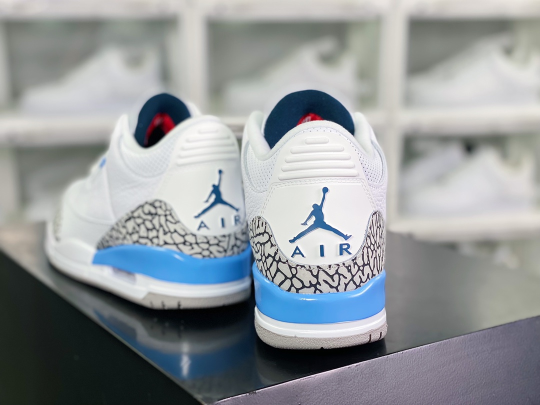 300 Air Jordan 3”UNC”迈克尔·乔丹AJ3代中帮复古休闲运动文化篮球鞋CT8532-104