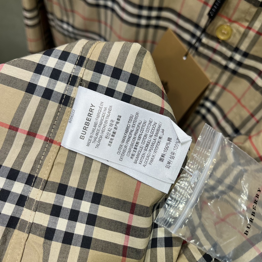 BBR经典款小米格府绸长袖衬衫,码数S-XXL 卡其 8