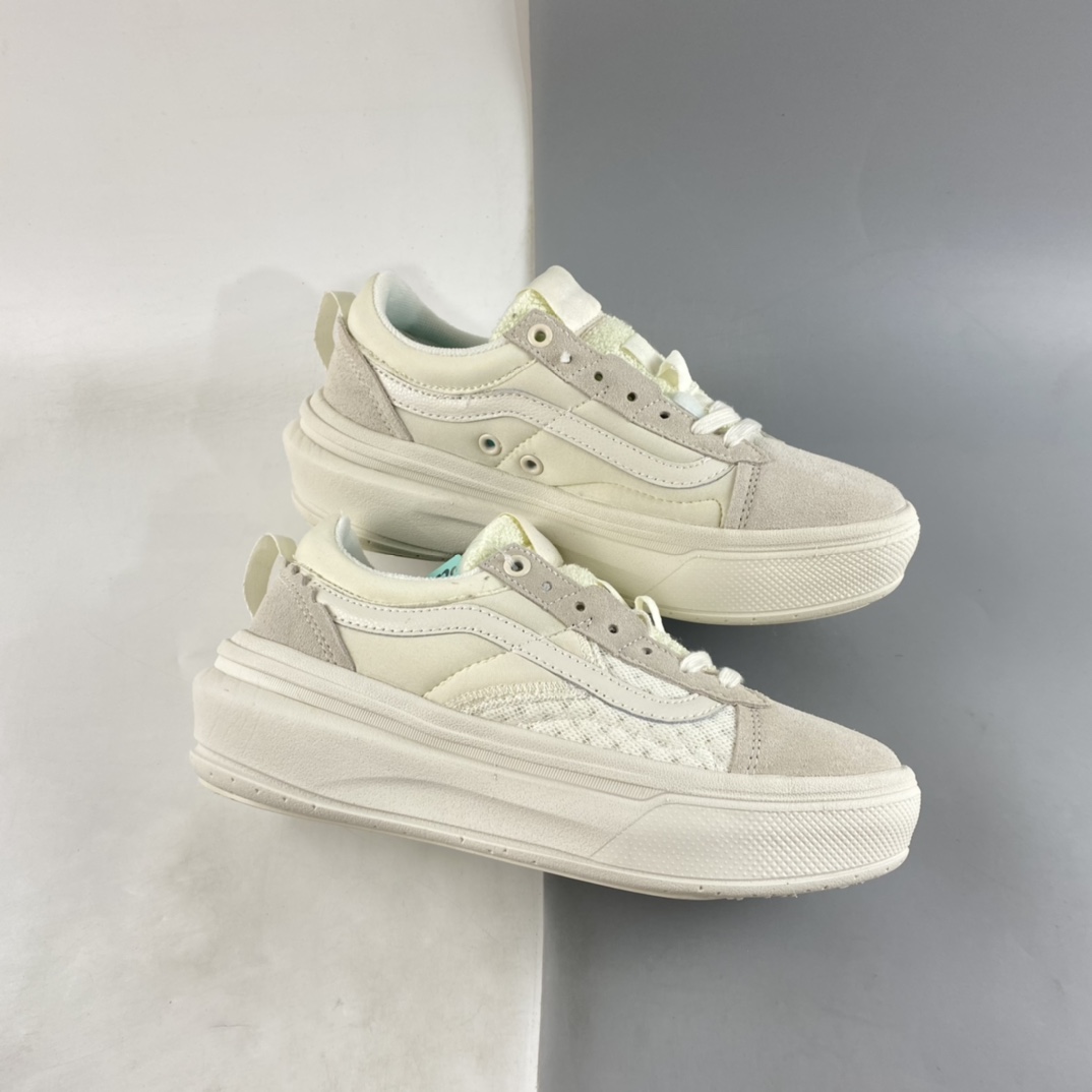 Vans Old Skool Overt CC ultra-light thick-soled height-increasing shoes VN0A7Q5ELGX