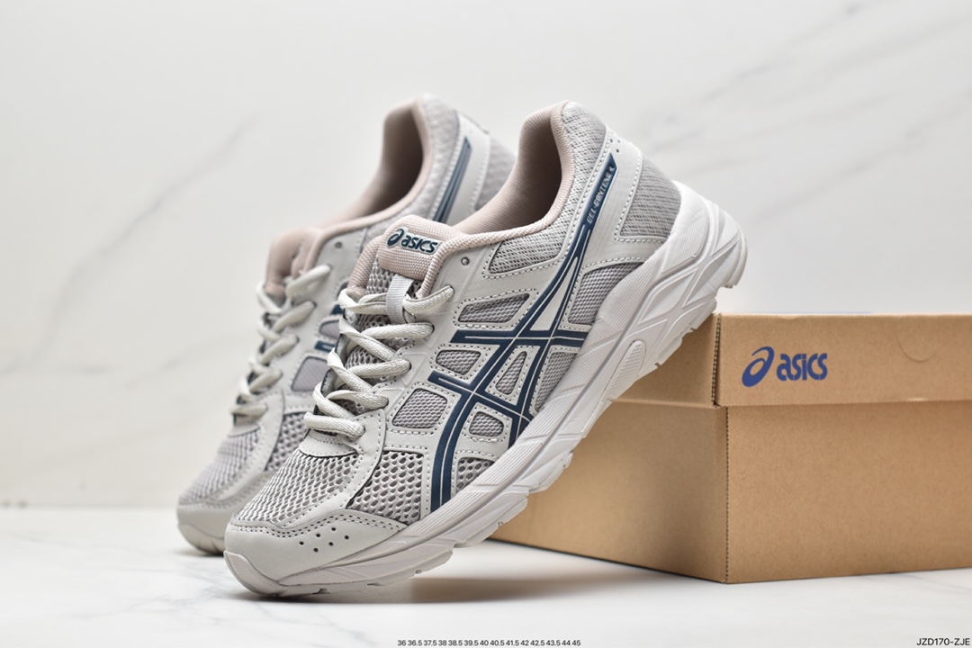 Asics Gel-Contend 4 competes with the 4th generation of low-cut urban casual sports running shoes ”grey blue”