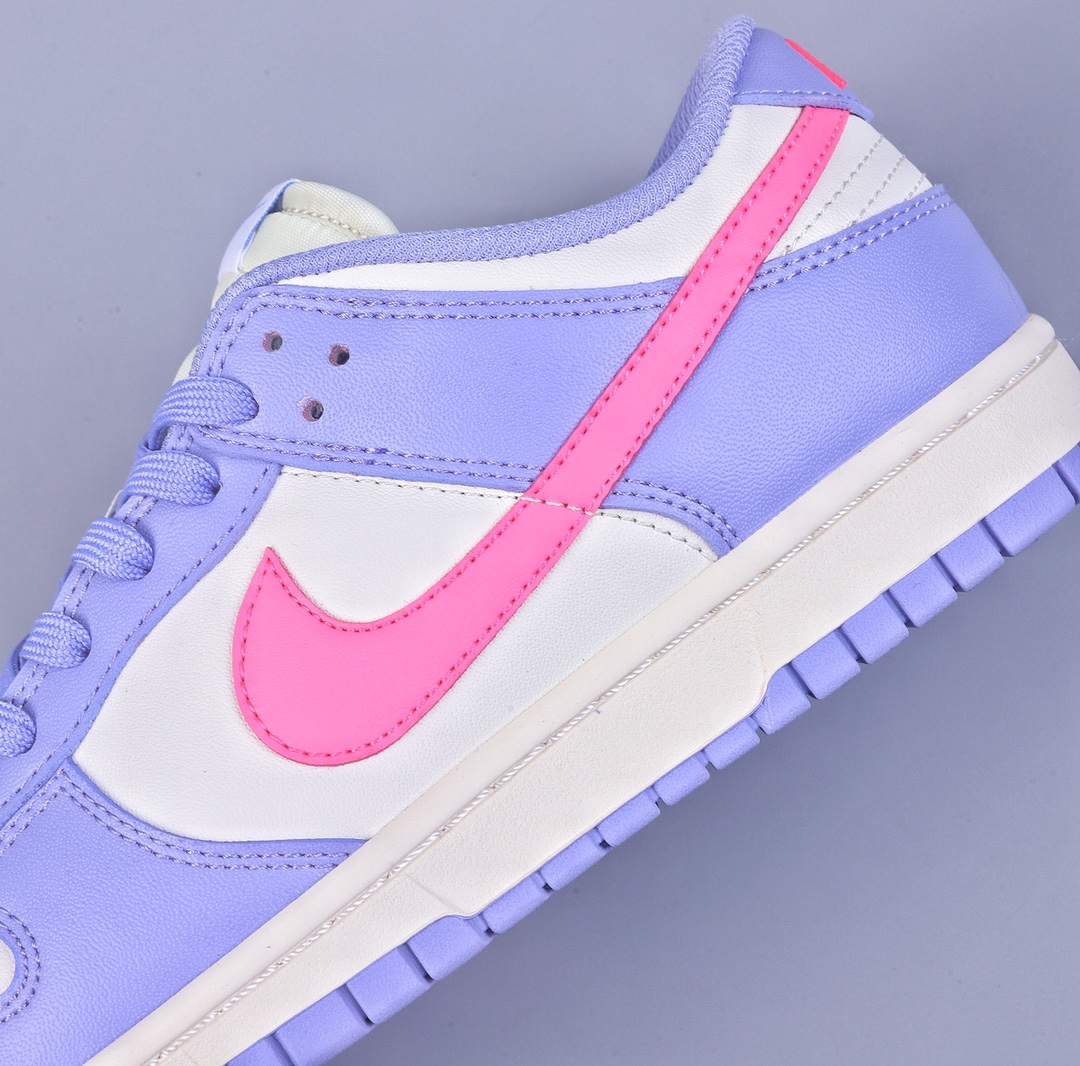 Epic value for money Nk SB Dunk Low white, blue and pink color SB smashed backboard fashion casual sneakers DD1503-500