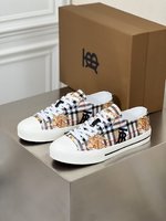 Burberry Casual Shoes Men Cowhide Rubber Casual